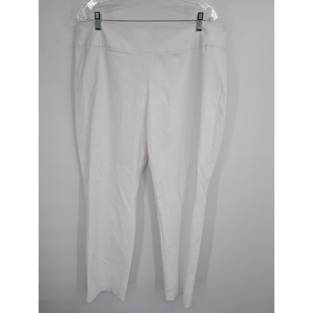 Nic+Zoe NWT Women's Modern Slim Ankle Pant High Rise White sz 18